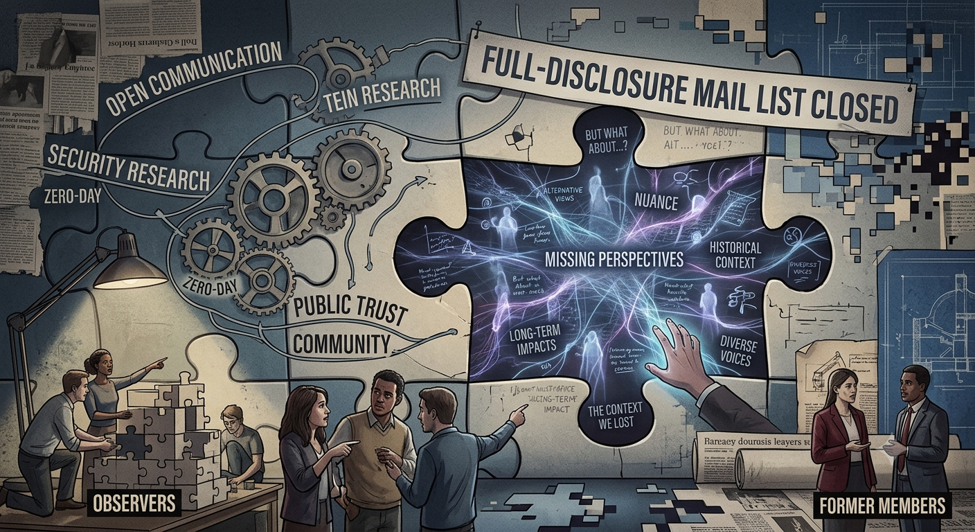Missing Perspective on the Closure of the Full-Disclosure Mail List
