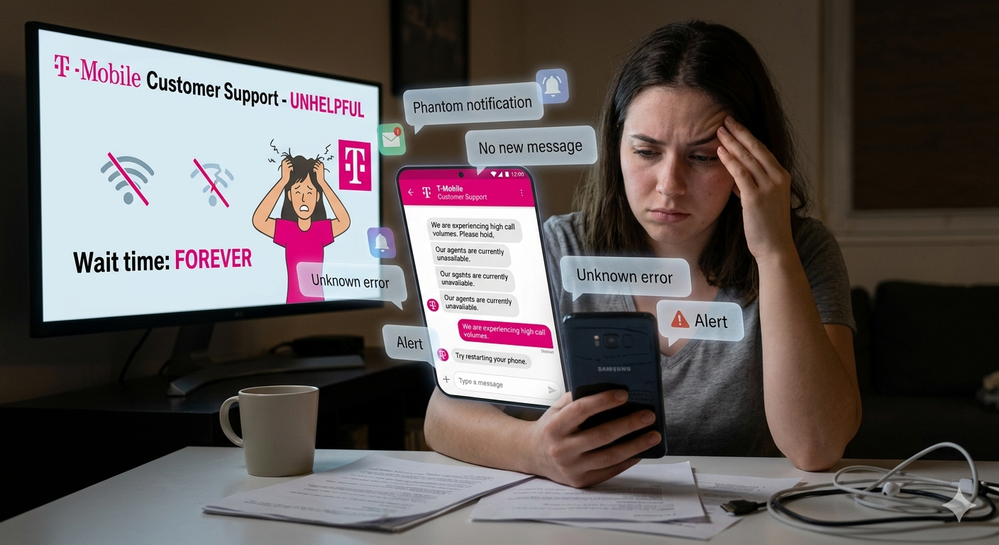 A Samsung Galaxy 8, Phantom Notifications, and @Tmobile’s Dreadful Support