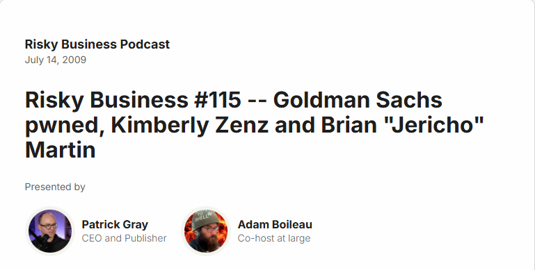 I Join the Risky Biz Podcast to Talk Vulnerabilities